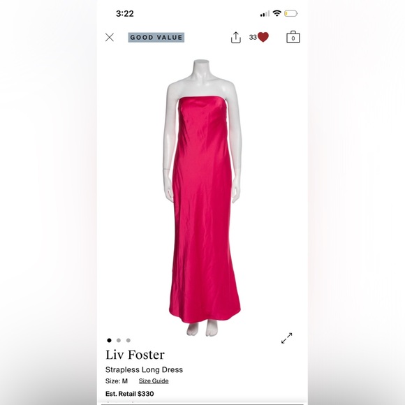 Liv Foster Dresses & Skirts - Chic Strapless Fuchsia Gown